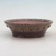 Bonsai bowl 16 x 16 x 4.5 cm, color brown - 1/6