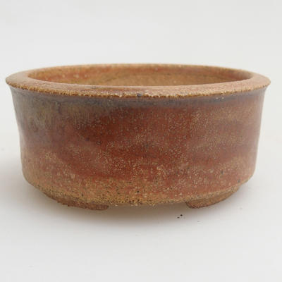 Ceramic bonsai bowl 6.5 x 6.5 x 3 cm, red color - 1