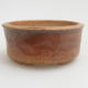 Ceramic bonsai bowl 6.5 x 6.5 x 3 cm, red color - 1/3