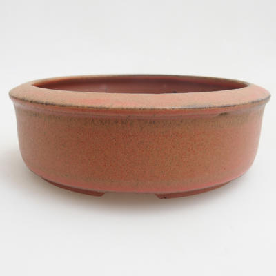 Ceramic bonsai bowl 12 x 12 x 4 cm, color red - 1