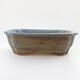 Ceramic bonsai bowl 15 x 12 x 4 cm, color blue - 1/3