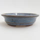 Ceramic bonsai bowl 11,5 x 11,5 x 3 cm, color blue - 1/3