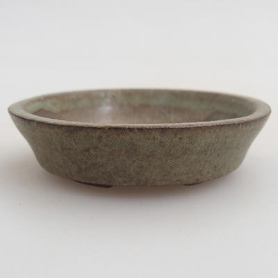 Ceramic bonsai bowl 5,5 x 5,5 x 1,5 cm, color green - 1