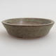 Ceramic bonsai bowl 5,5 x 5,5 x 1,5 cm, color green - 1/3