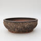 Ceramic bonsai bowl 18 x 18 x 6 cm, color cracked - 1/3