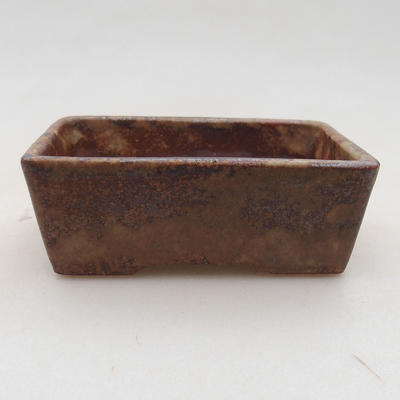 Ceramic bonsai bowl 9 x 7 x 4 cm, color brown - 1