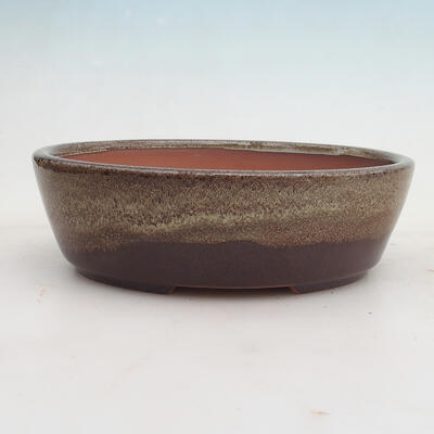 Bonsai bowl 20.5 x 17 x 6 cm, color burgundy - 1