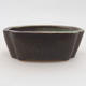 Ceramic bonsai bowl 10 x 7.5 x 3.5 cm, color green - 1/4