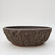 Ceramic bonsai bowl 24 x 24 x 7.5 cm, color cracked - 1/2