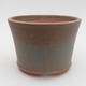 Ceramic bonsai bowl 11,5 x 11,5 x, 5 cm, color blue - 1/3
