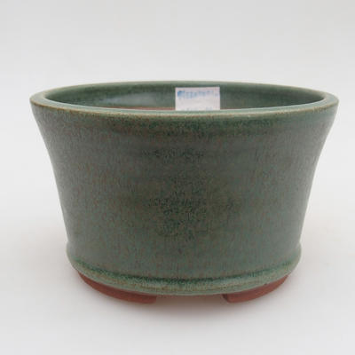 Ceramic bonsai bowl 12 x 12 x 7,5 cm, color green - 1