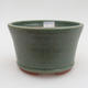 Ceramic bonsai bowl 12 x 12 x 7,5 cm, color green - 1/3