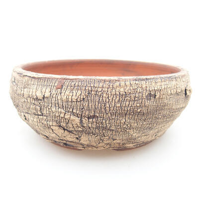 Ceramic bonsai bowl 14.5 x 14.5 x 5.5 cm, cracked color - 1