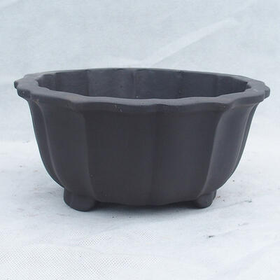 Bonsai bowl 23 x 23 x 11 cm, gray color - 1