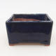 Ceramic bonsai bowl 8.5 x 8.5 x 4.5 cm, color blue - 2nd quality - 1/4