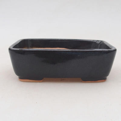 Ceramic bonsai bowl 12 x 10 x 4 cm, color gray - 2nd quality - 1