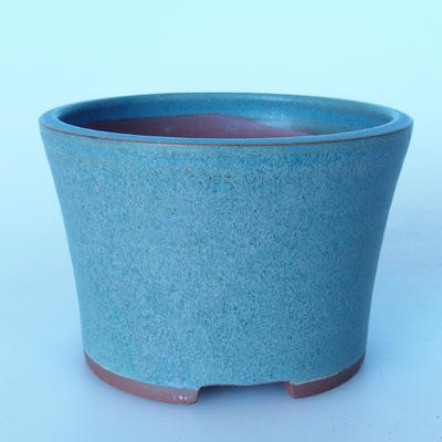 Ceramic bonsai bowl 11,5 x 11,5 x 8 cm color blue - 1