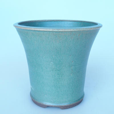 Ceramic bonsai bowl 22 x 22 x 20 cm color green - 1