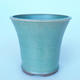 Ceramic bonsai bowl 22 x 22 x 20 cm color green - 1/3