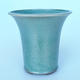 Ceramic bonsai bowl 21 x 21 x 21 cm color green - 1/3