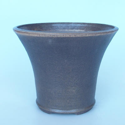Ceramic bonsai bowl 26 x 26 x 21 cm color brown - 1