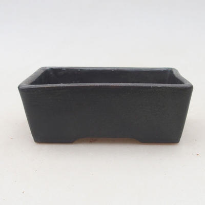 Ceramic bonsai bowl 9.5 x 7 x 3.5 cm, gray color - 2nd quality - 1