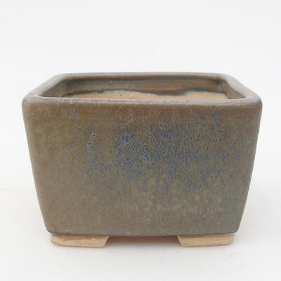 Ceramic bonsai bowl 8.5 x 8.5 x 5.5 cm, color blue - 1
