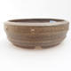 Ceramic bonsai bowl - 18 x 18 x 5,5 cm, color gray - 1/3