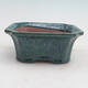 Bonsai bowl 14 x 12 x 6 x cm, color green - 1/6