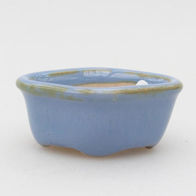 Mini bonsai bowl 4,5 x 4 x 2 cm, color blue - 1