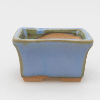Mini bonsai bowl 4 x 3 x 2.5 cm, color blue - 1
