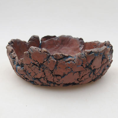 Ceramic bonsai bowl 14 x 14 x 5 cm, gray color - 2nd quality - 1