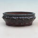 Bonsai bowl 16 x 16 x 5.5 cm, color burgundy - 1/6