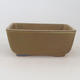 Ceramic bonsai bowl 10.5 x 7.5 x 4.5 cm, color brown - 2nd quality - 1/4