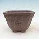Bonsai bowl 21 x 21 x 15.5 cm, natural color - 1/7
