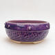 Ceramic bonsai bowl 17 x 17 x 8 cm, color purple - 1/3