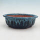 Bonsai bowl 19 x 19 x 6 cm, color blue - 1/6