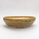 Ceramic bonsai bowl 23 x 23 x 6.5 cm, color green - 1/3
