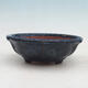 Bonsai bowl 18 x 18 x 6 cm, color blue - 1/6