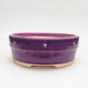 Ceramic bonsai bowl 17 x 17 x 7 cm, color purple - 1/3