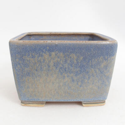 Ceramic bonsai bowl 10.5 x 10.5 x 7 cm, color blue - 1