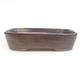 Ceramic bonsai bowl 23,5 x 18 x 5,5 cm, brown-blue color - 1/4