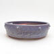 Ceramic bonsai bowl 18.5 x 18.5 x 5.5 cm, color blue - 1/3