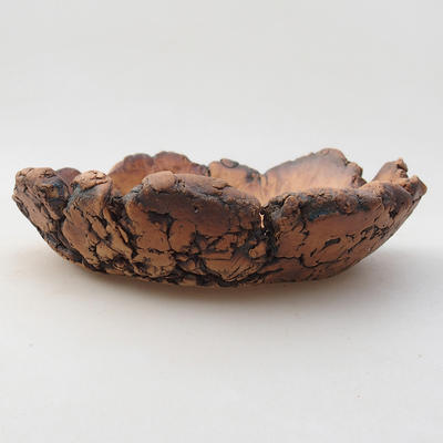Ceramic bonsai bowl 12 x 12 x 4 cm, gray color - 2nd quality - 1