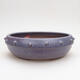 Ceramic bonsai bowl 20 x 20 x 6.5 cm, color blue - 1/3