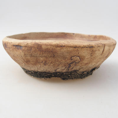 Ceramic bonsai bowl 15.5 x 15.5 x 5 cm, gray color - 2nd quality - 1