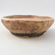 Ceramic bonsai bowl 15.5 x 15.5 x 5 cm, gray color - 2nd quality - 1/3