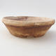 Ceramic bonsai bowl 16 x 16 x 5 cm, gray color - 2nd quality - 1/3