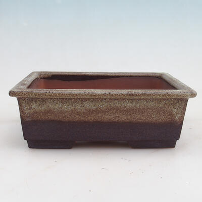 Bonsai bowl 17 x 13 x 6 cm, color burgundy - 1