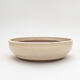 Ceramic bonsai bowl 20 x 20 x 6 cm, color beige - 1/3